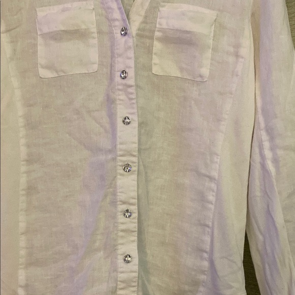 INC International Concepts White Blouse - Picture 4 of 6